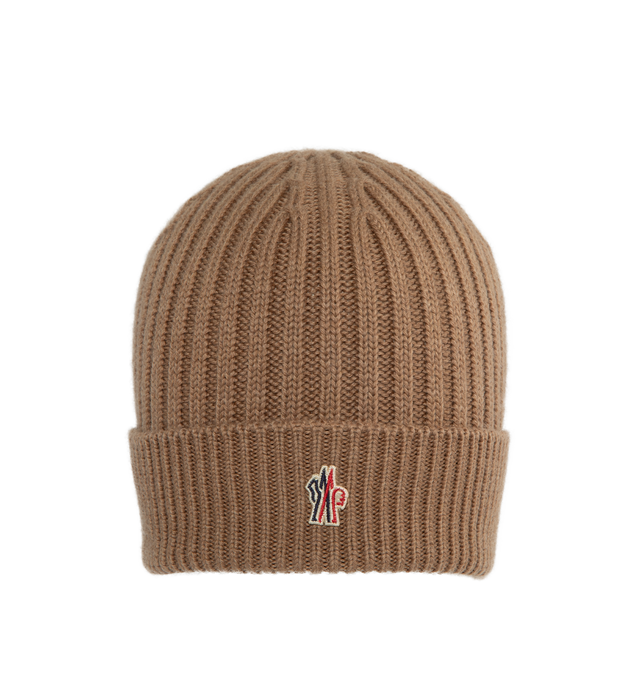 WOOL RIB KNIT BEANIE HAT