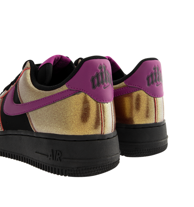 Image 3 of 5 - MULTI - NIKE Air Force 1 '07 LV8 Sneaker featuring synthetic leather upper with perforated toe box, lace up closure, Nike Air cushioning and rubber outsole with heritage hoops pivot circles.