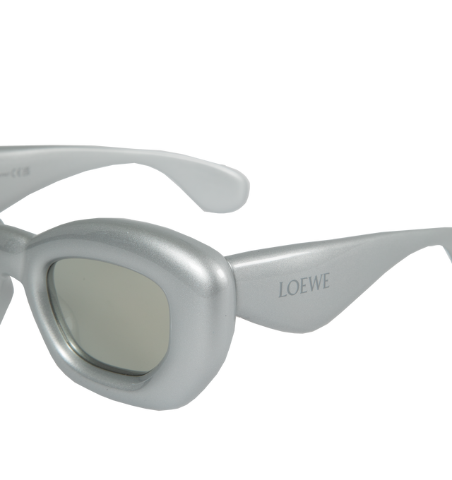 Image 3 of 3 - GREY - Loewe Inflated Butterfly sunglasses in nylon with LOEWE signature on the arm and 100% UVA/UVB protection. Made in Italy. 
