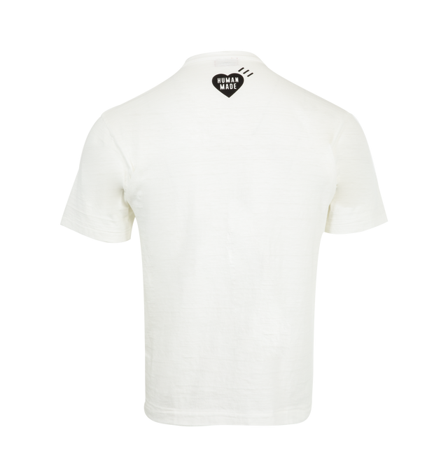 Image 2 of 2 - WHITE - HUMAN MADE Graphic T-Shirt featuring printed graphic on the front, logo on the back, regular fit, crew neck and short sleeves. 100% cotton. Made in Japan.