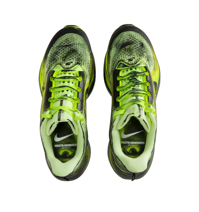 Image 5 of 5 - GREEN - NIKE Pegasus Premium x Melitta Baumeister Sneaker featuring a hand-painted style with a triple-stack cushioning system, ZoomX foam, a sculpted Air Zoom unit and ReactX foam.