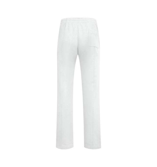 Image 2 of 3 - WHITE - CASABLANCA Dance Joy Pintuck Jogger featuring elasticated waistband with drawstring, two side pockets, single back patch pocket and branding on the front. 100% cotton. Made In Portugal.