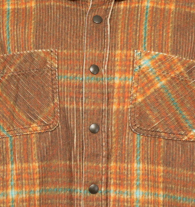 CORDUROY PRINTED OVERSHIRT (UNISEX)
