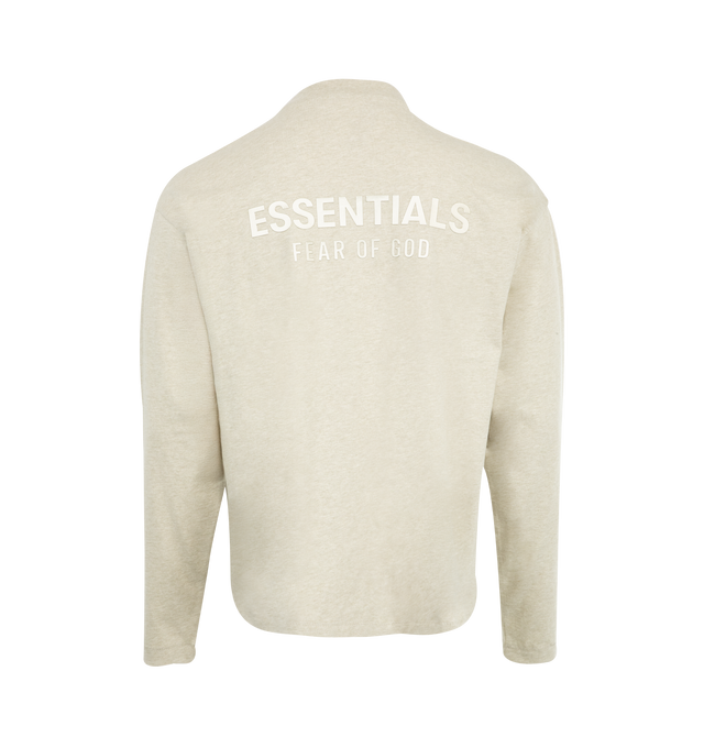 Image 2 of 2 - WHITE - FEAR OF GOD Classic Fit T-Shirt featuring front and back logo details, crew neck and long sleeves. 100% cotton.