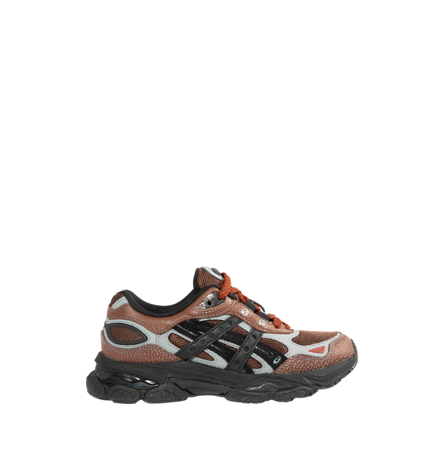 Image 1 of 5 - BROWN - ASICS GEL-NYC 2.0 SSHS Sneaker featuring rearfoot and forefoot GEL technology, shock-attenuating material placed in the midsole, FF BLAST PLUS cushioning, TPU TRUSSTIC technology, angled heel and walking-specific flex grooves.