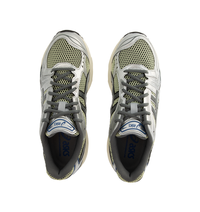 Image 5 of 5 - GREY - ASICS Gel-Kayano 14 Sneaker featuring two-tone underlays, GEL technology cushioning, TRUSSTIC support system, synthetic leather upper and sockliner.