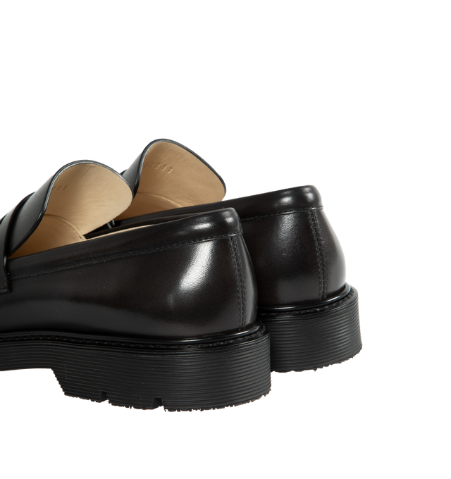 Image 3 of 4 - BLACK - LOEWE Blaze Loafer featuring rounded toe shape and a chunky rubber outsole. 30mm heel. Calfskin. Made in Italy. 