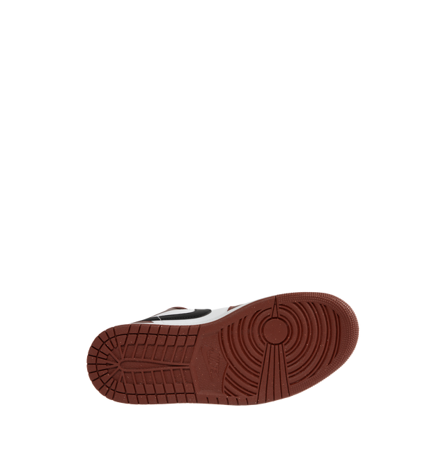 Image 4 of 5 - RED - JORDAN Air Jordan 1 Low SE Sneaker featuring real and synthetic leather in the upper, Nike Air technology, foam midsole, rubber in the outsole, wings logo on heel and jumpman on tongue.