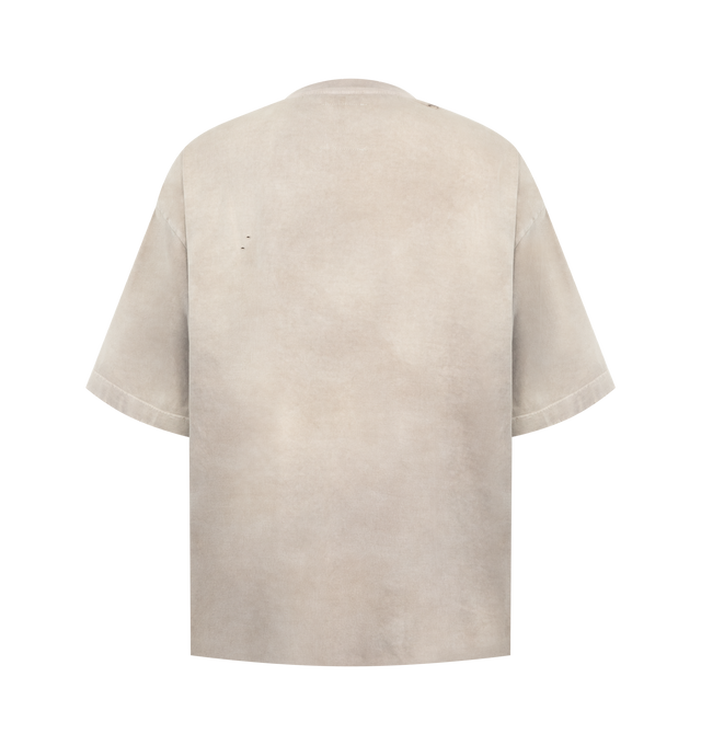 Image 2 of 2 - NEUTRAL - Maison Mihara Yasuhiro Men's Sun Faded T-Shirt is crafted from cotton and features a relaxed silhouette with a sun-faded finish for a naturally worn, vintage-inspired look. This designer T-shirt combines soft everyday comfort with Maison Mihara Yasuhiro's signature contemporary aesthetic, while the intentional fading gives each piece a unique character. Main Material: 100% Cotton. Made in Japan.