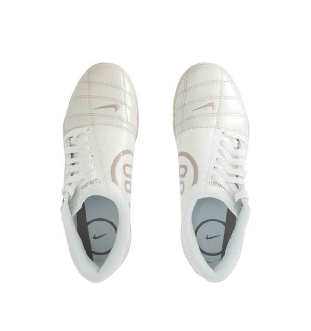 Image 5 of 5 - WHITE - NIKE T90 Sneaker featuring an OG quilted upper, asymmetrical lacing, synthetic upper, branded details, foam midsole and a flat rubber outsole.