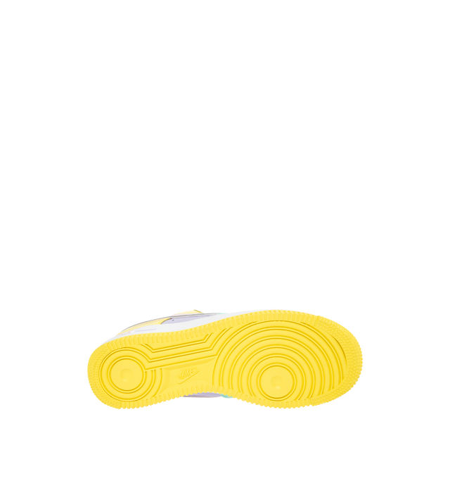 Image 4 of 5 - MULTI - NIKE Air Force 1 '07 "Easter" Sneaker featuring classic silhouette with leather for a crisp, clean look, genuine leather upper with perforated toe box, Nike Air unit, rubber outsole with classic pivot circles and padded collar.