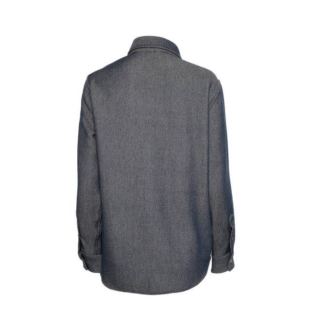 CASHMERE SHIRT LABRADORITE SNAP (UNISEX)