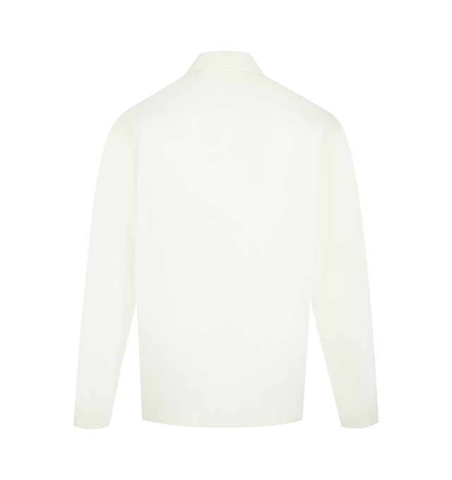Image 2 of 2 - WHITE - THE ROW Ozaia Jacket featuring collared jacket with loose fit and button front closure. Made in Italy.