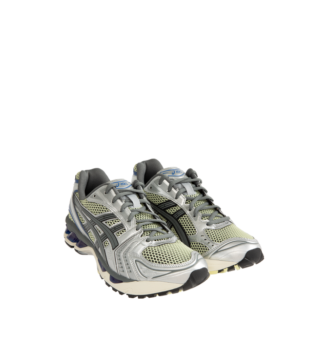 Image 2 of 5 - GREY - ASICS Gel-Kayano 14 Sneaker featuring two-tone underlays, GEL technology cushioning, TRUSSTIC support system, synthetic leather upper and sockliner.