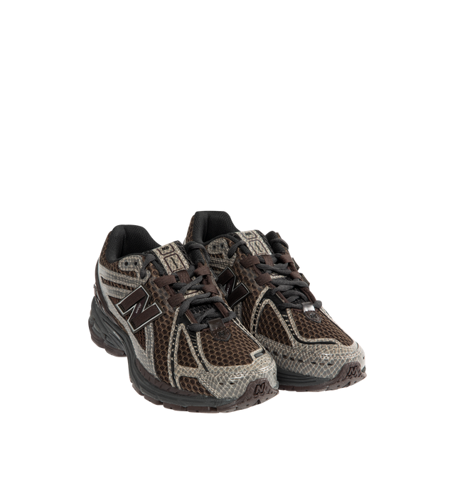Image 2 of 5 - BROWN - NEW BALANCE 1906R Sneaker featuring mesh upper, snakeskin print overlays, N-ergy technology, ABZORB cushioned midsole and rubber outsole.