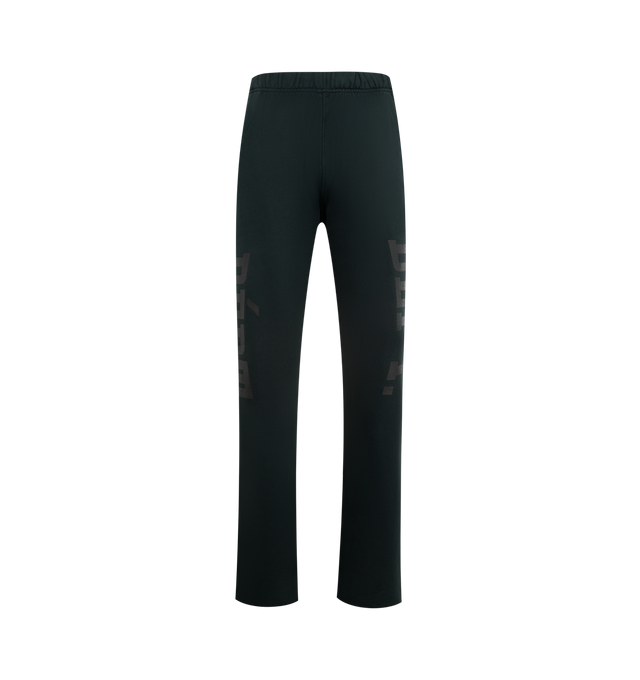 Image 1 of 3 - BLACK - GALLERY DEPT Team Sweatpants featuring large logo print on sides, elasticized waist and cuffs, side slip pockets, relaxed legs, pull-on style. 100% cotton. Made in USA.