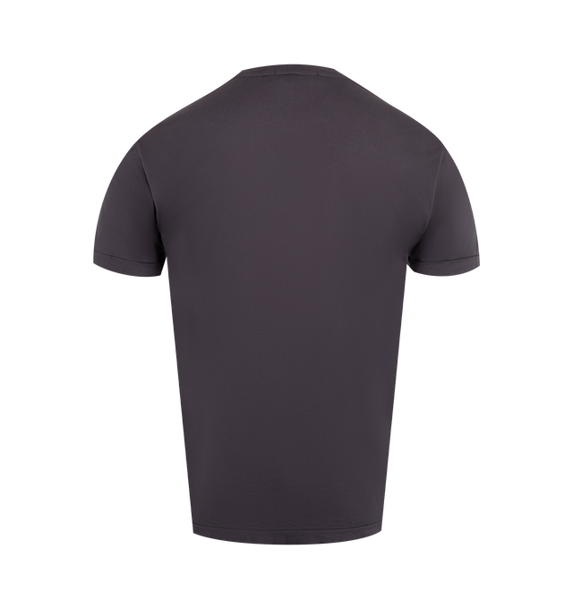 Image 2 of 2 - BLACK - STONE ISLAND Logo T-Shirt featuring crew neck, short sleeves, logo label on the chest and straight hem. 100% cotton.