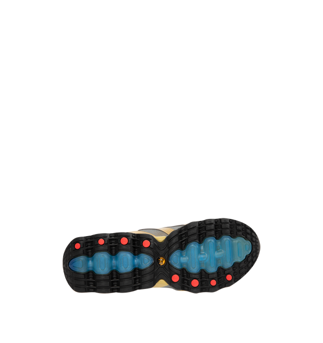 Image 4 of 5 - NEUTRAL - NIKE Air Max DN8 SP Sneaker featuring dynamic Air system with dual-chambered tubes and tuned pressure levels, plush foam is placed underfoot, sculpted upper is made of lightweight mesh on top, while slashes at the sides reveal open mesh for more breathability, plastic heel clip helps hold your foot down, glossy Swoosh logo and reflective accents.