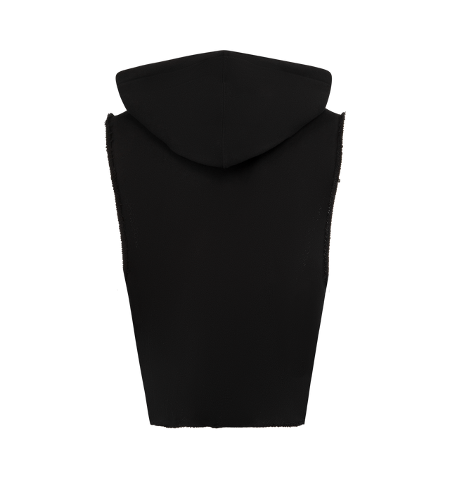 Image 2 of 2 - BLACK - RICK OWENS Tunic Hoodie featuring heavyweight GOTS-certified organic cotton French terry hoodie, garment-dyed, drawstring at hood and rolled edge at hem and armscyes. 100% cotton. Made in Italy.