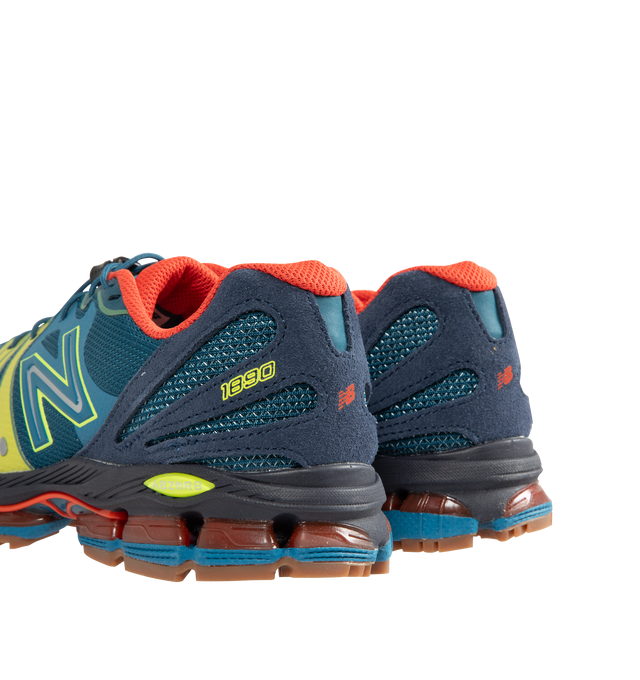 Image 3 of 5 - MULTI - New Balance 1890 Mens Sneakers feature a synthetic upper with a classic lace-up silhouette. Designed with ABZORB midsole cushioning for enhanced impact absorption, all-day comfort, and a durable rubber outsole. Upper: Synthetic; Midsole: ABZORB. Made in Vietnam.