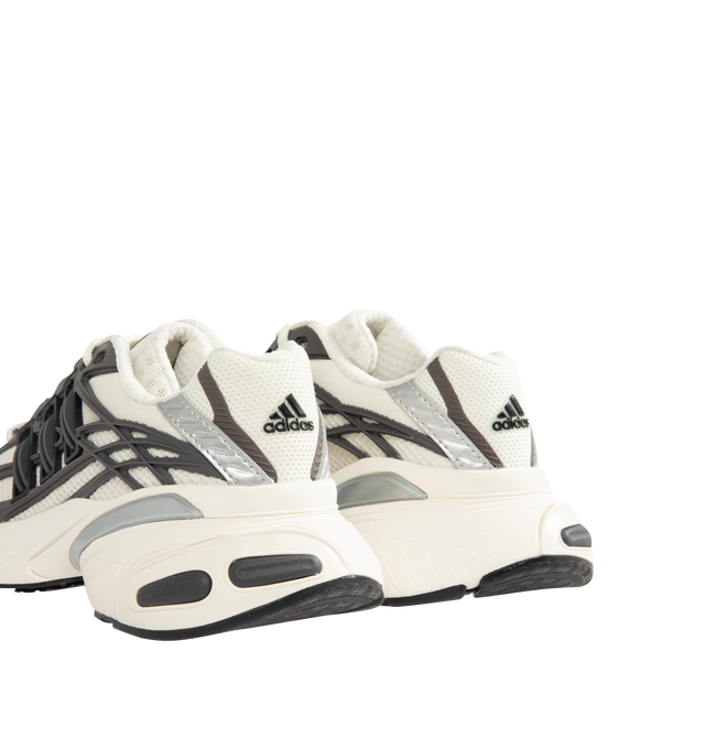 Image 3 of 5 - GREY - Adidas Mens Adistar XLG 2.0 Shoes are crafted from textile. Features a regular fit, lace-up closure, textile sockliner, ADIPRENE cushioning, RPU molded cage, rubber outsole, and reflective details. Upper: Textile; Sockliner: Textile; Outsole: Rubber. Made in Vietnam.
