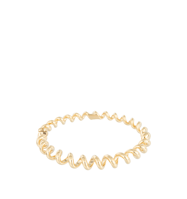 Image 1 of 4 - GOLD - BOOCHIER Slinkee Bangle featuring 18k recycled yellow gold.