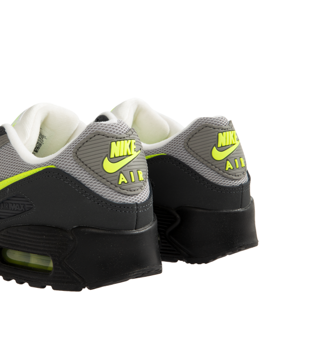 Image 3 of 5 - GREY - NIKE Air Max 90 Sneaker featuring high-constrast look, Nike Air technology and rubber waffle outsole.