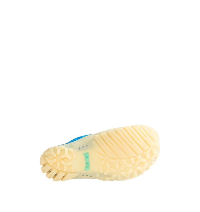 Image 4 of 5 - BLUE - Adidas Men's PW Water Moc is crafted from textile and synthetic materials and features a streamlined slip-on silhouette with lace fastening. Designed with a regular fit, it is finished with a textile lining and insole, a durable synthetic outsole, and a water-inspired outdoor design. Main Material: Textile and Rubber.