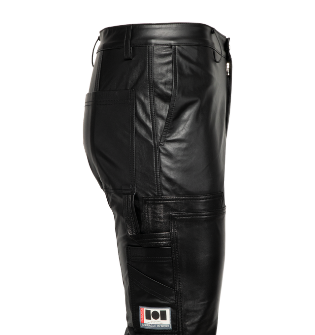 LEATHER CARPENTER PANT