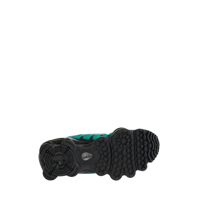 Image 4 of 5 - MULTI - NIKE Shox TL Fade Sneaker featuring breathable mesh, full-length Nike Shox technology with moderator plates, combination upper with full TPU cage, molded overlays throughout midfoot, TPU plate in heel between midsole and Nike Shox technology, foam midsole and reflective details.