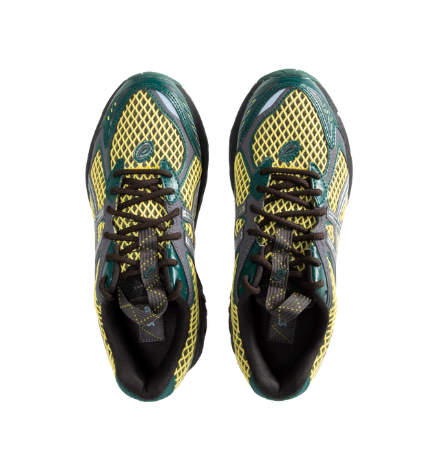 Image 5 of 5 - MULTI - ASICS UB7-S GT-2160 lace-up sportstyle sneaker draws inspiration from the themes of Interlaced Assemblages, Functional Utopias, and Mino Ceramics.?? Soft textures are combined with the idea of handcrafted elements found in iconic artwork. By creating matte and washed colour appearances, the design team was able to enhance the heritage running shoe's archival shape and construction, contrasted with grid-like patterns and bold opaque colours.