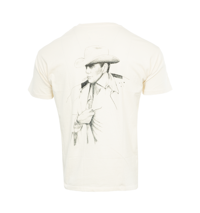 Image 2 of 4 - WHITE - ONE OF THESE DAYS A Promised Dream T-Shirt featuring a vintage wash finish, pre-shrunk, short sleeves, crewneck and prints on the front and back. 100% cotton. 