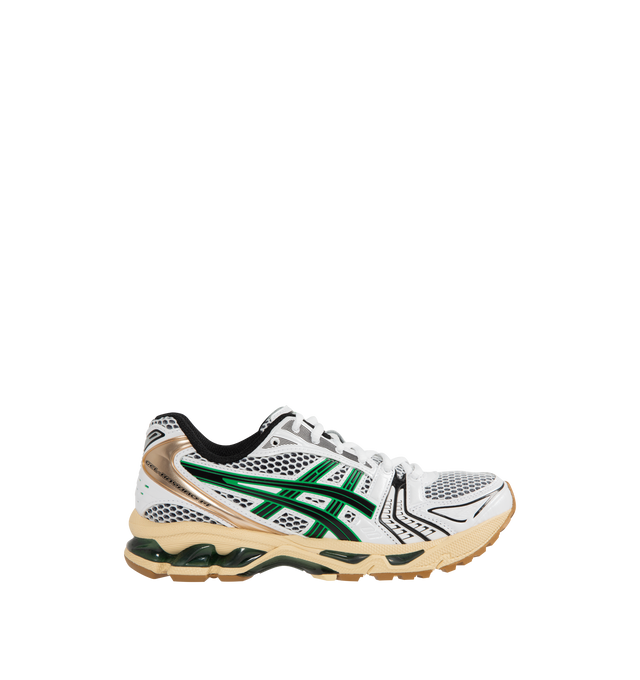 Image 1 of 5 - GREY - ASICS Gel-Kayano 14 Sneaker featuring two-tone underlays, GEL technology cushioning, TRUSSTIC support system, synthetic leather upper and sockliner.