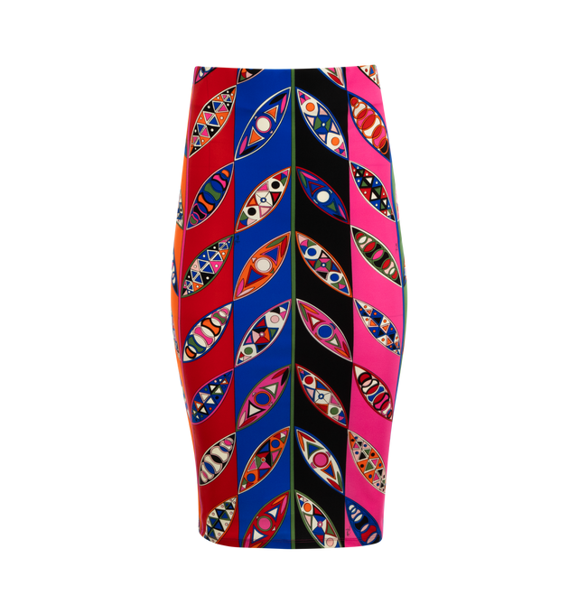 GIRANDOLE PRINT PENCIL SKIRT