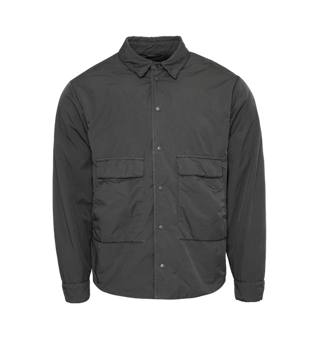 Image 1 of 3 - GREY - ASPESI Camicia New Xenon featuring patch pockets, collar and button front closure.  