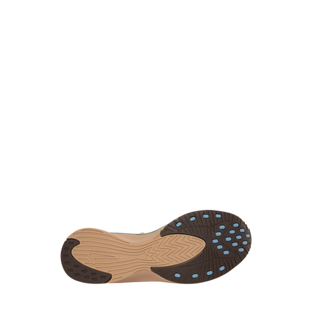 Image 4 of 5 - BROWN - NIKE Air Superfly Sneaker featuring perforated leather upper with suede accents, raw-edge construction around the collar, Nike Air technology in the heel absorbs impact for cushioning and rubber outsole.
