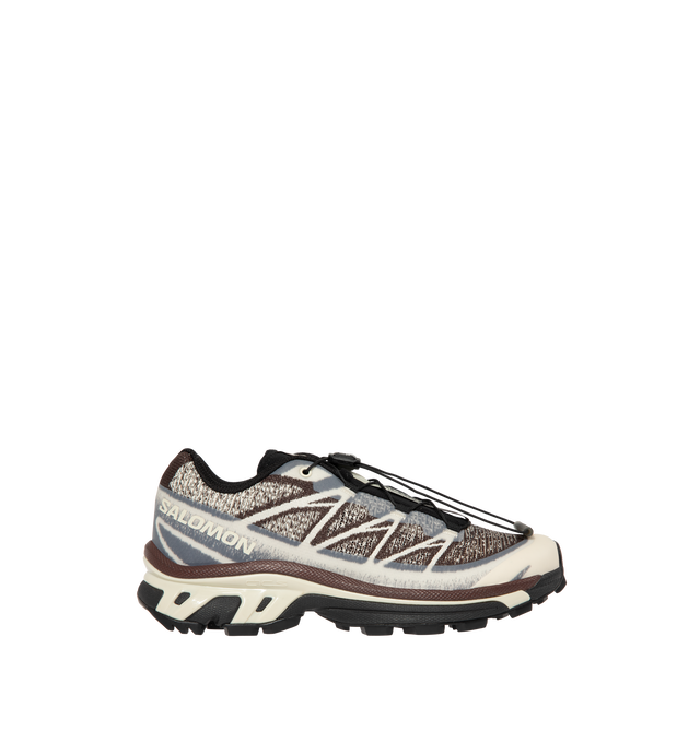 Image 1 of 5 - MULTI - Salomon Men's XT-6 Shadow Sneakers are crafted with a lightweight textile and synthetic upper and feature the brand's Agile Chassis System, Quicklace technology, and advanced cushioning for exceptional stability and comfort. Inspired by Salomon's iconic trail-running heritage, these designer sneakers combine technical performance with a sleek contemporary aesthetic, making them ideal for both urban wear and outdoor exploration. Main Material: Textile and Synthetic Upper. Midsole: Ener