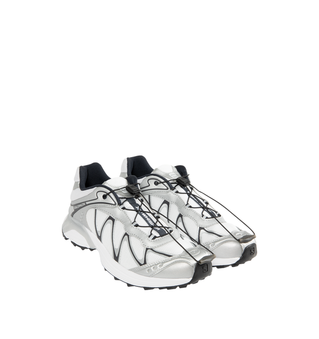 Image 2 of 5 - WHITE - SALOMON XT-Whisper Sneaker featuring Quicklace system, Contagrip outsole, round stiffened toe and reinforced heel counter.