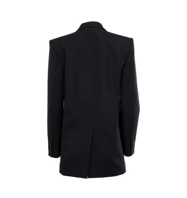 Image 2 of 3 - BLACK - ISABEL MARANT Nevimea Blazer featuring V neck, side pockets and button closure. 100% virgin wool. 