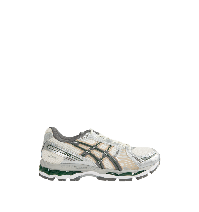 Image 1 of 5 - GREY - ASICS Gel-Kayano 12.1 Sneaker featuring breathable mesh underlays, GEL-NIMBUS17 tooling system, FLUIDRIDE technology, rearfoot and forefoot GEL technology and dope dyed recycled sockliner mesh.