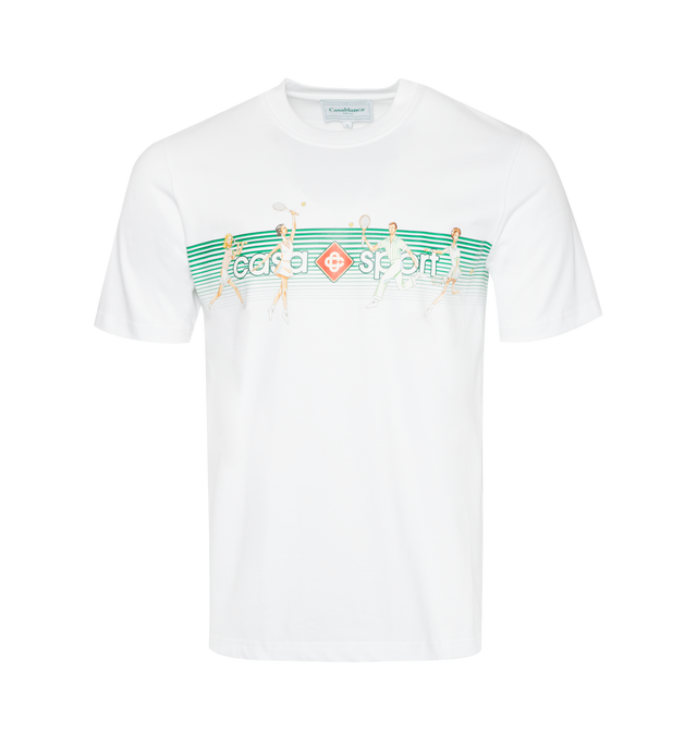 PLAYFUL STRIPES PRINTED T-SHIRT