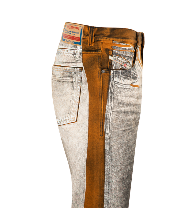 Image 3 of 3 - MULTI - DIESEL Straight Jeans 2010 D-Macs featuring loose style with a regular waist, straight leg, distinctive label and button fly. 100% cotton. 