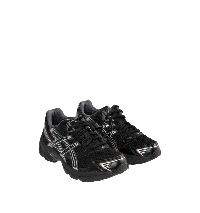 Image 2 of 5 - BLACK - ASICS Gel-1130 Sneaker featuring suede overlays, breathable mesh underlays, synthetic leather paneling, GEL technology in the heel, TRUSSTIC support system and dyed sockliner.
