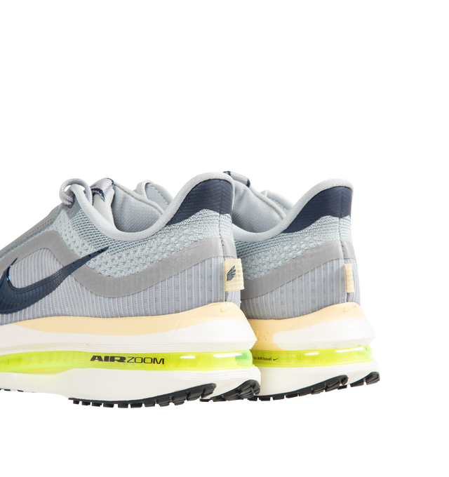 Image 3 of 5 - GREY - NIKE Pegasus Premium Sneaker featuring open mesh, ribbed side panels, soft synthetic layers, glowing Air unit, padded collar and lace closure.