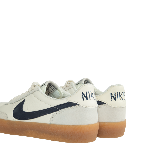 Image 3 of 5 - WHITE - NIKE KILLSHOT 2 LEATHER has a variety of leathers that add depth and durability. The rubber gum sole adds a retro look and durable traction and there is a "NIKE" on the heel and bold Swoosh. 