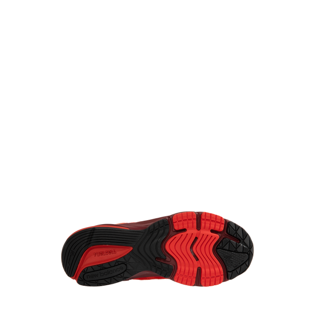 Image 4 of 5 - RED - NEW BALANCE 990V6 Sneaker featuring mesh upper, suede overlays, FuelCell foam, ENCAP midsole cushioning combines lightweight foam with a durable polyurethane rim, reflective accents and TPU back tab.