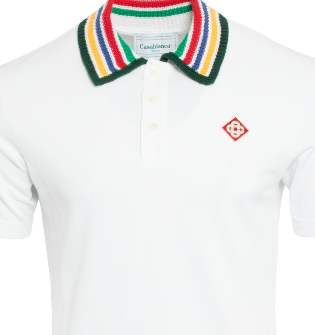 PRIMARY STRIPE KNIT COLLAR CLASSIC POLO (MENS)