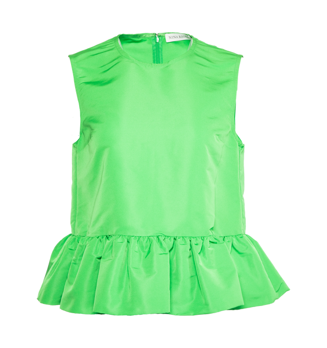 SLEEVELESS PEPLUM TOP