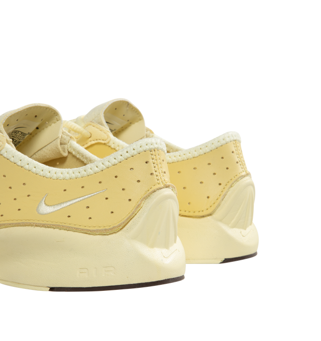 Image 3 of 5 - YELLOW - NIKE Air Superfly Sneaker featuring perforated leather upper with suede accents, raw-edge construction around the collar, Nike Air technology in the heel absorbs impact for cushioning and rubber outsole.