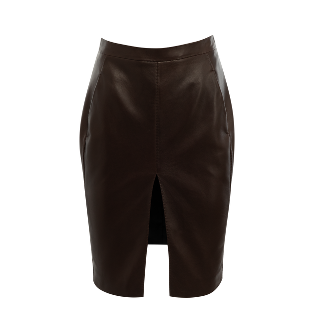 LAMBSKIN PENCIL SKIRT